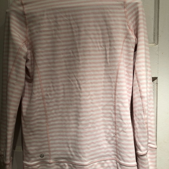 2 Piece Lululemon Jacket Tank Pink Tonka Striped - Picture 13 of 16